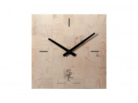 Часы настенные SLT 5196 CHESS WHITE WOOD в Табулге - tabulga.mebel-nsk.ru | фото