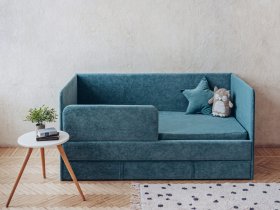 Диван-кровать Happy (бирюзовый) в Табулге - tabulga.mebel-nsk.ru | фото