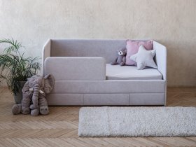 Диван-кровать Happy (светло-серый) в Табулге - tabulga.mebel-nsk.ru | фото