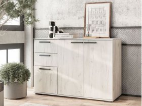 Комод Стандарт-3 NEW (дуб крафт белый) в Табулге - tabulga.mebel-nsk.ru | фото