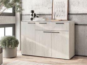 Комод Стандарт-4 NEW (дуб крафт белый) в Табулге - tabulga.mebel-nsk.ru | фото