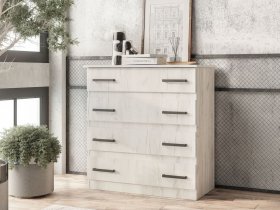 Комод Стандарт-6 NEW (дуб крафт белый) в Табулге - tabulga.mebel-nsk.ru | фото
