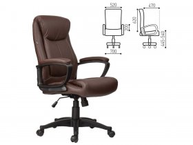 Кресло офисное BRABIX Enter EX-511, коричневое в Табулге - tabulga.mebel-nsk.ru | фото