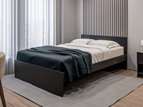 Кровать двуспальная 1,4м Бруклин СБ-3353 (диамант серый) в Табулге - tabulga.mebel-nsk.ru | фото