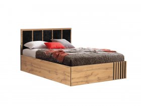 Кровать двуспальная с подъем. мех. 1,6 м Либерти 51.20 в Табулге - tabulga.mebel-nsk.ru | фото