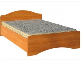Кровать двуспальная 1,6м-1 (круглая спинка) в Табулге - tabulga.mebel-nsk.ru | фото
