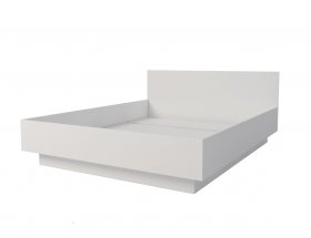 Кровать двуспальная Мебелевс 1,6 м (белый) в Табулге - tabulga.mebel-nsk.ru | фото