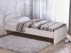 Кровать односпальная 80 с низкой спинкой (ясень шимо светлый) в Табулге - tabulga.mebel-nsk.ru | фото