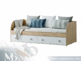 Кровать с ящиками Тренд КР-01 в Табулге - tabulga.mebel-nsk.ru | фото