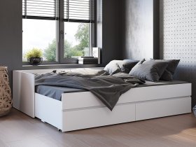 Кровать-трансформер Симпл КР-51 (белый) в Табулге - tabulga.mebel-nsk.ru | фото