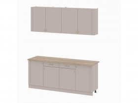 Кухонный гарнитур 2,0м Одетта (меланж/дуб сонома) в Табулге - tabulga.mebel-nsk.ru | фото