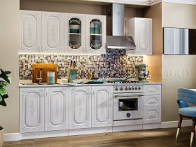 Кухонный гарнитур Лиза-2 (белый) в Табулге - tabulga.mebel-nsk.ru | фото