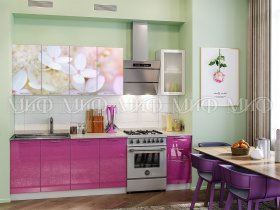 Кухонный гарнитур Вишневый цвет в Табулге - tabulga.mebel-nsk.ru | фото