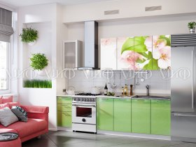 Кухонный гарнитур Яблоневый цвет в Табулге - tabulga.mebel-nsk.ru | фото