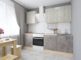 Модульная кухня Йота (пикард/цемент) в Табулге - tabulga.mebel-nsk.ru | фото