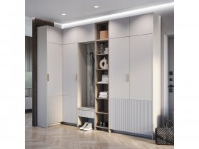 Модульная прихожая Пандора (кашемир/MF03) в Табулге - tabulga.mebel-nsk.ru | фото