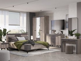 Модульная спальня Кассандра (дуб смоки/MF14) в Табулге - tabulga.mebel-nsk.ru | фото