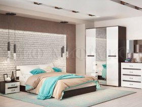 Модульная спальня Ким в Табулге - tabulga.mebel-nsk.ru | фото