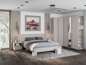 Модульная спальня Люмо (кашемир) в Табулге - tabulga.mebel-nsk.ru | фото