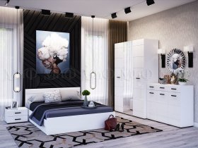 Модульная спальня Нэнси NEW в Табулге - tabulga.mebel-nsk.ru | фото