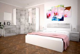 Модульная спальня Сорренто в Табулге - tabulga.mebel-nsk.ru | фото