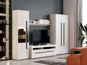 Модульная стенка Ницца (дуб витенберг) в Табулге - tabulga.mebel-nsk.ru | фото