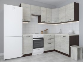 Модульная угловая кухня 1,4м*2,1м Лада (пикард) в Табулге - tabulga.mebel-nsk.ru | фото