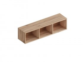 Полка настенная открытая Сицилия (дуб альпийский/тефия) в Табулге - tabulga.mebel-nsk.ru | фото