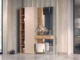 Прихожая Ева (кашемир/дуб вотан) в Табулге - tabulga.mebel-nsk.ru | фото