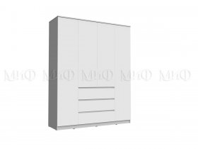 Шкаф 1600 с ящиками Челси (белый) в Табулге - tabulga.mebel-nsk.ru | фото