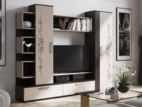 Стенка «Дакота» (венге/дуб молочный) в Табулге - tabulga.mebel-nsk.ru | фото