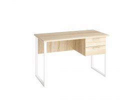 Стол компьютерный Ст152 (дуб сонома/белый муар) в Табулге - tabulga.mebel-nsk.ru | фото