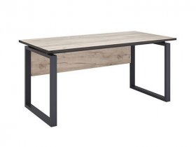 Стол руководителя Ст075.0 Гермес лофт (дуб крафт серый) в Табулге - tabulga.mebel-nsk.ru | фото