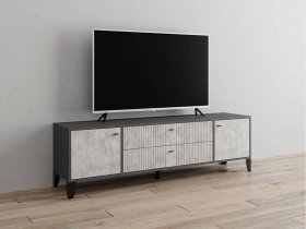 Тумба под ТВ Парус-10 (графит/мальта) в Табулге - tabulga.mebel-nsk.ru | фото