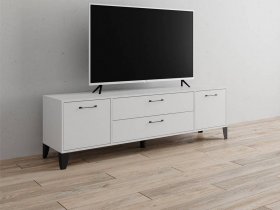 Тумба под ТВ Парус-13 (белый) в Табулге - tabulga.mebel-nsk.ru | фото
