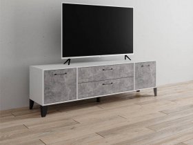 Тумба под ТВ Парус-13 (белый/ателье светлое) в Табулге - tabulga.mebel-nsk.ru | фото