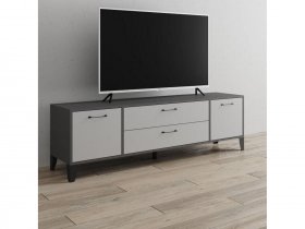 Тумба под ТВ Парус-13 (графит серый/камень серый) в Табулге - tabulga.mebel-nsk.ru | фото