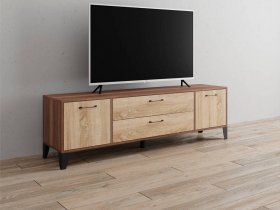 Тумба под ТВ Парус-13 (ясень шимо темный/дуб сонома) в Табулге - tabulga.mebel-nsk.ru | фото